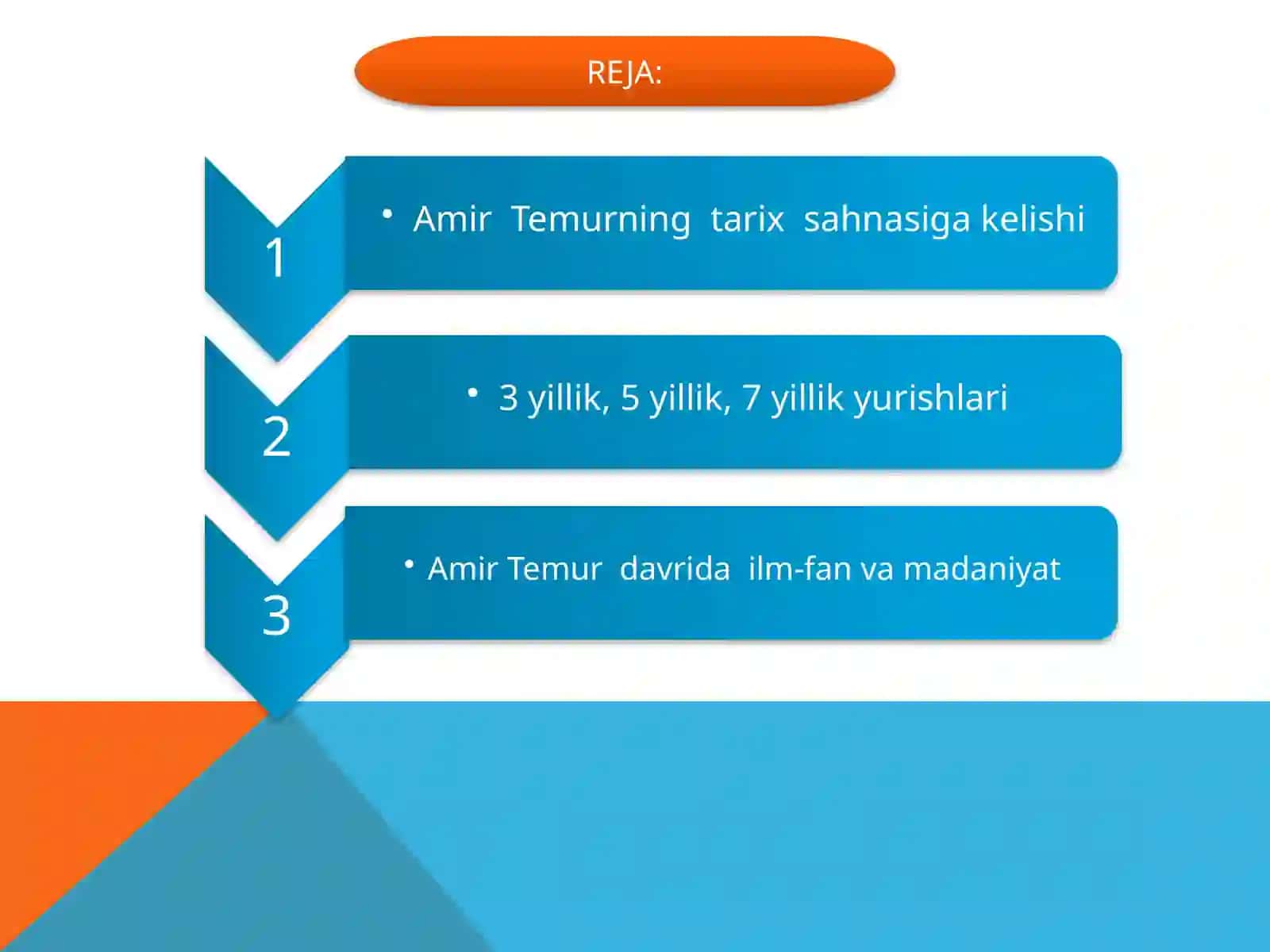 AMIR TEMUR VA TEMURIYLAR SALTANATI 2