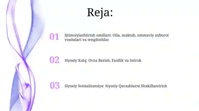 Siyosiy Sotsializatsiya 2