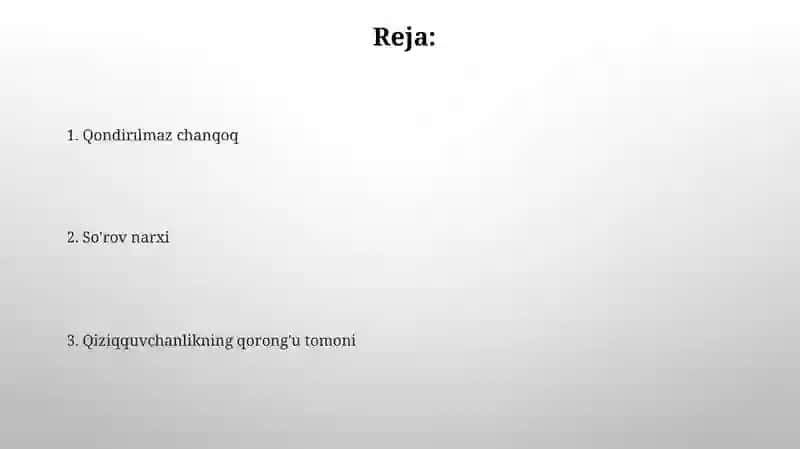 Qiziqishlar psixologik muammo sifatida 2