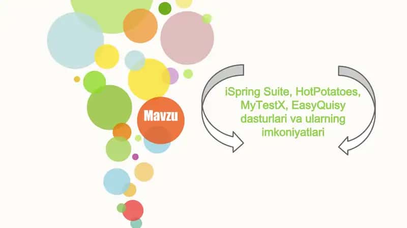iSpring Suite, HotPotatoes, MyTestX, EasyQuisy dasturlari 2