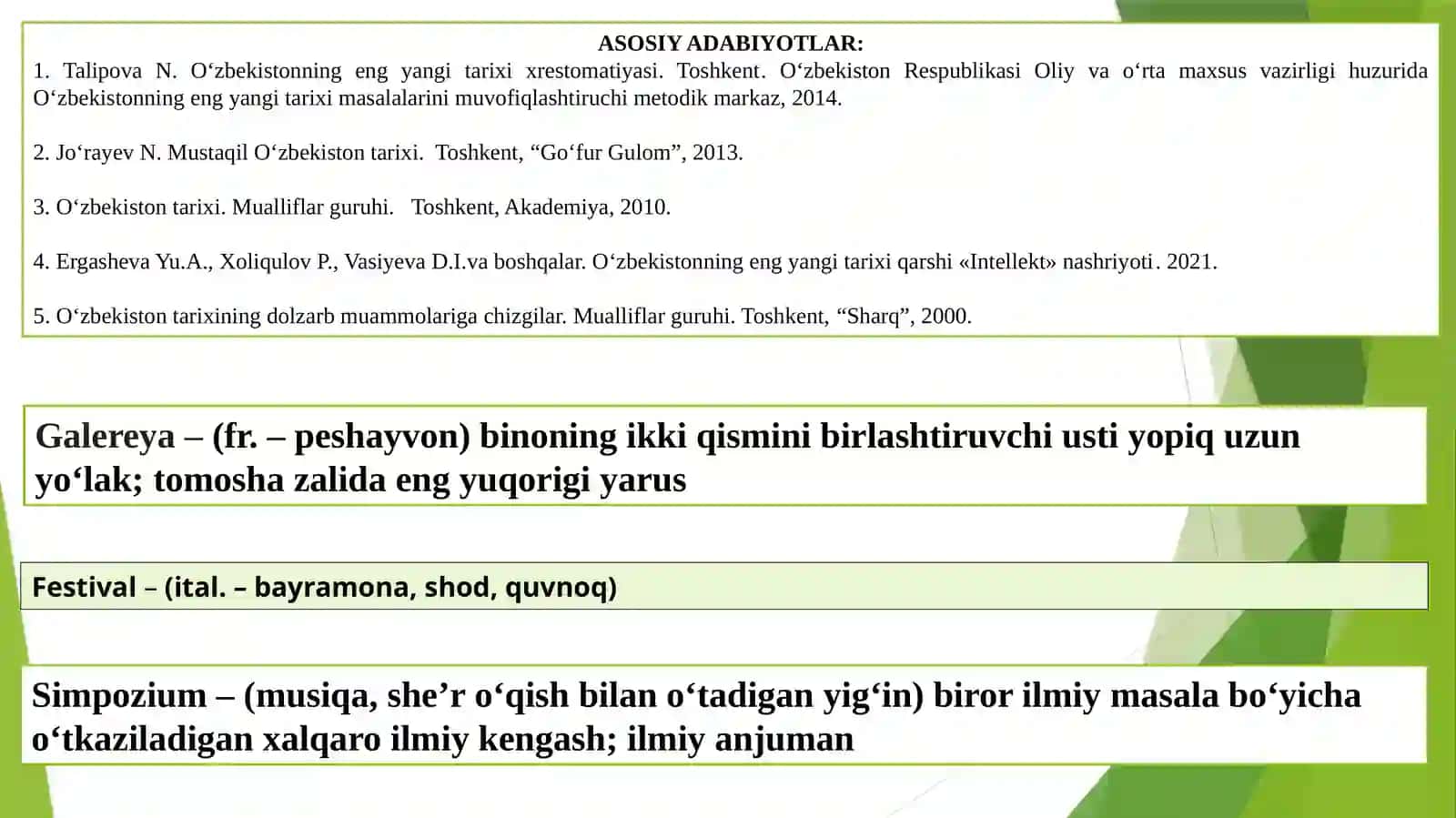 O'zbekistonning eng yangi tarixi 2