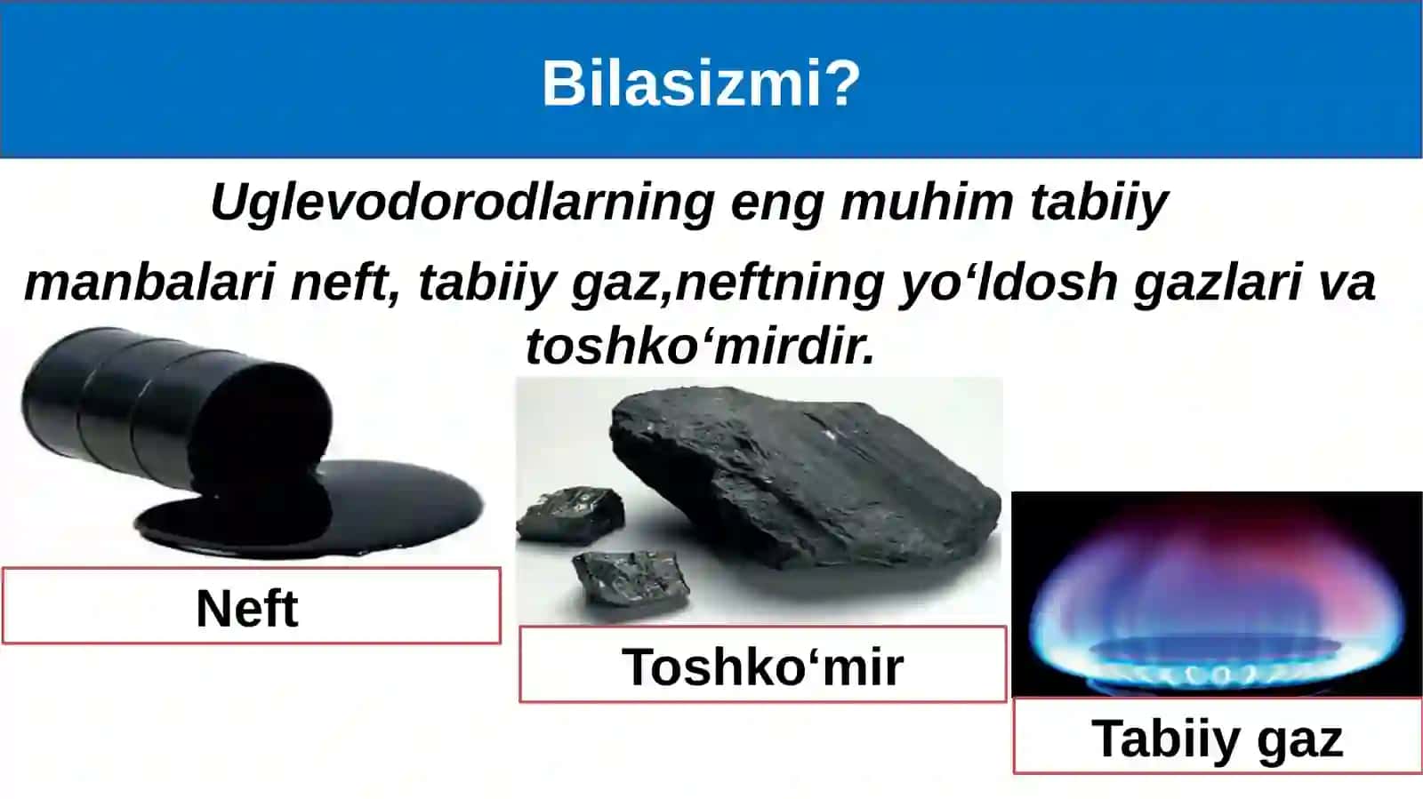 10-sinf Kimyo fanidan Neft va neftni qayta ishlash mahsulotlari dars taqdimot 2
