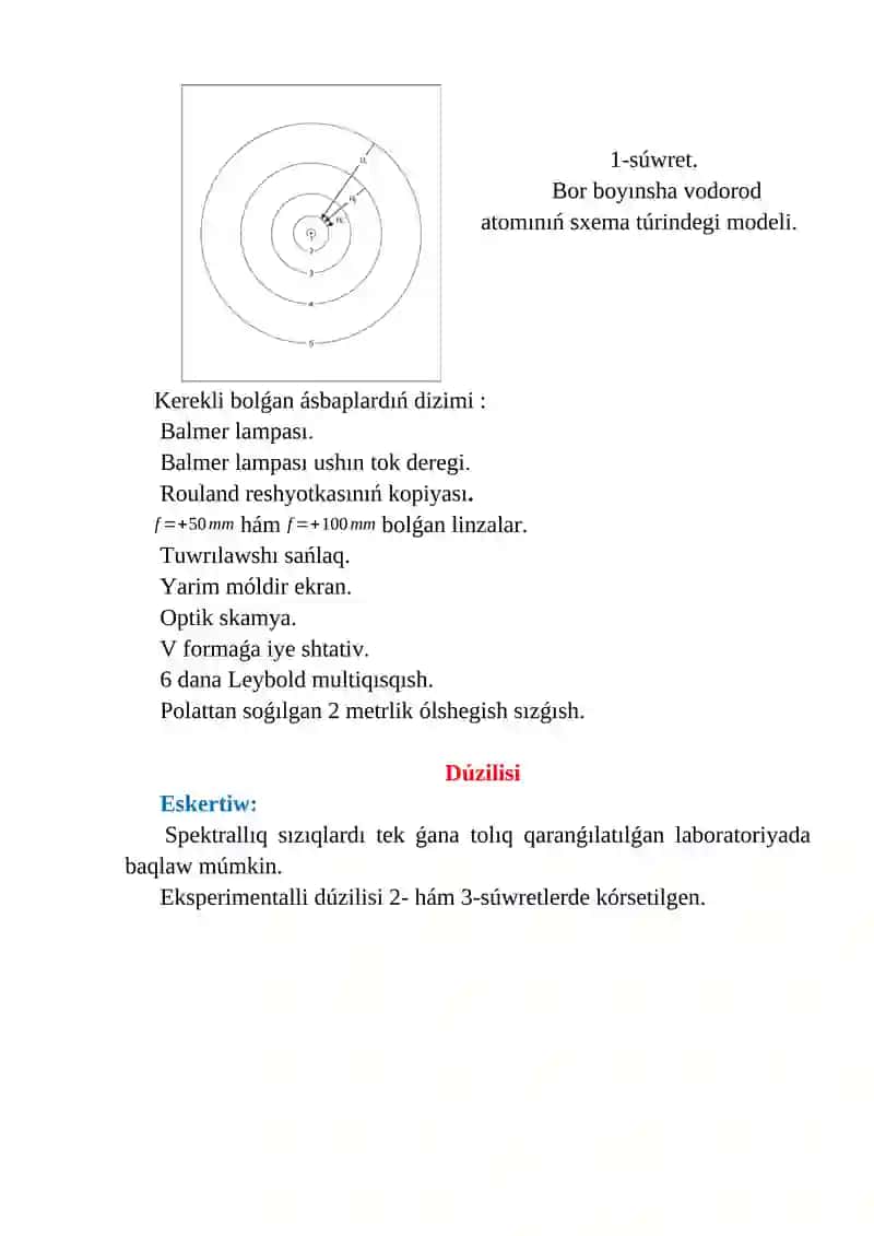 Vodorod atomı spektr seriyasy 2