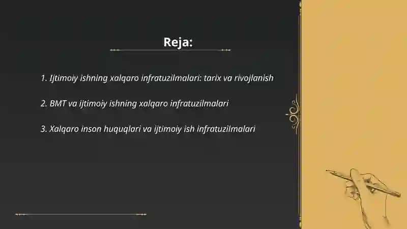 Ijtimoiy ishning xalqaro infrotuzilmalari 2
