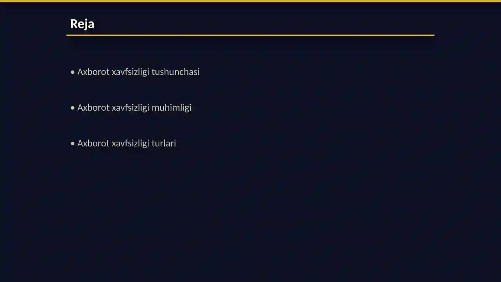 Axborot xavfsizligi va himoyalash usullari 2