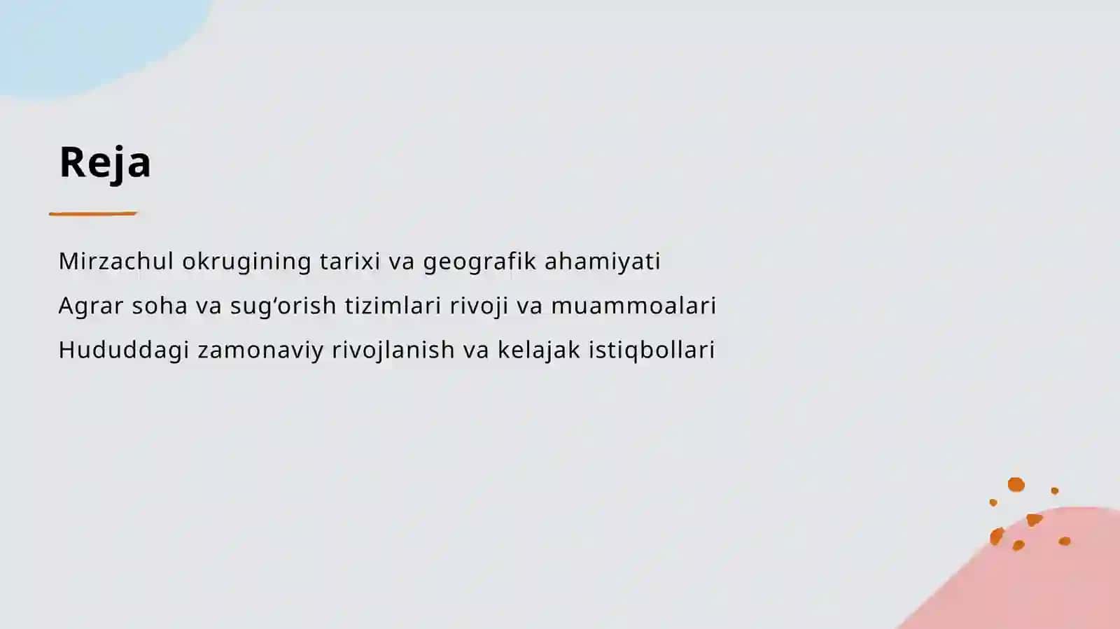 Mirzacho’l okrugi 2