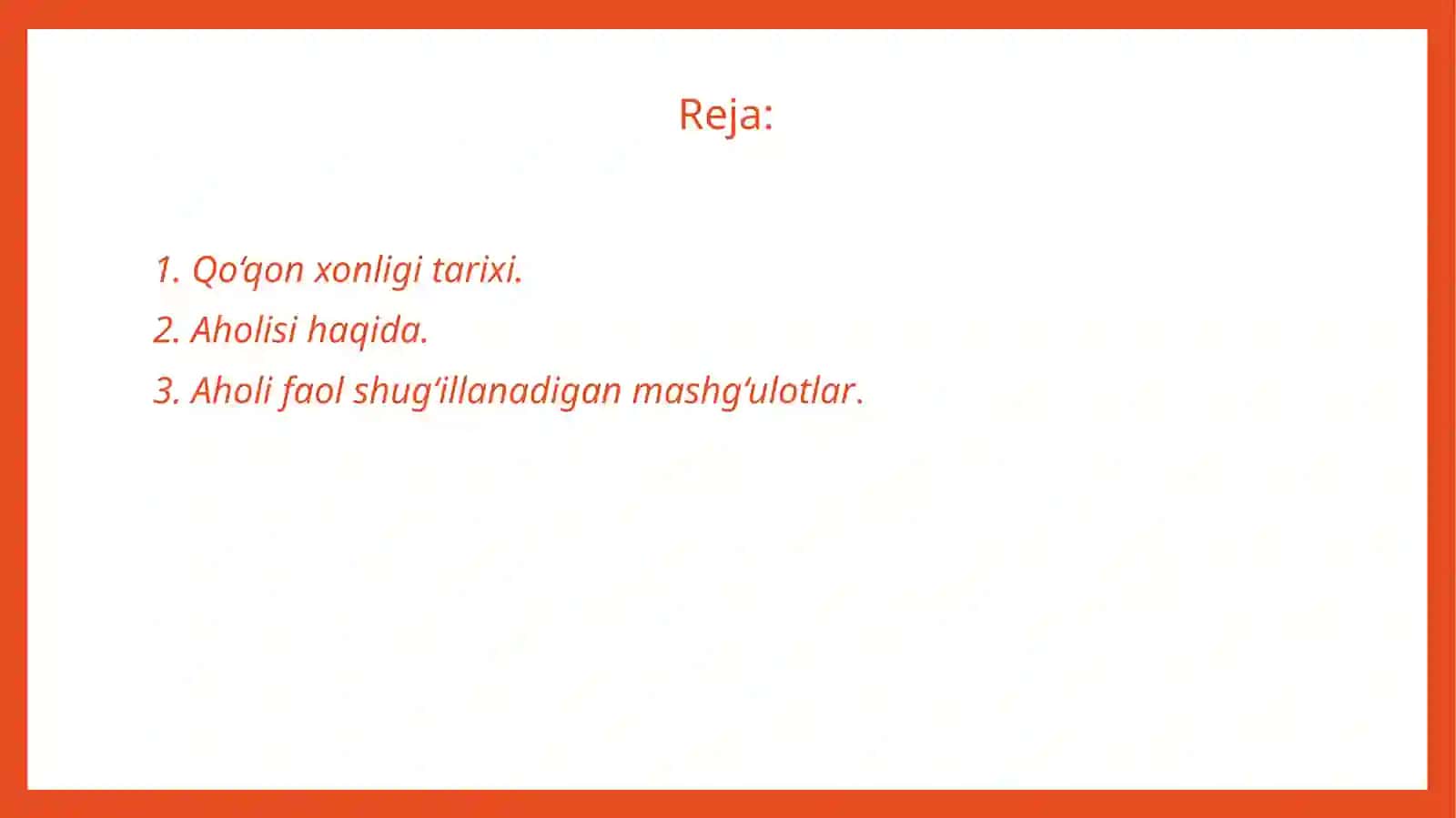 Qo’qon xonligi aholisi va mashg’ulotlari 2
