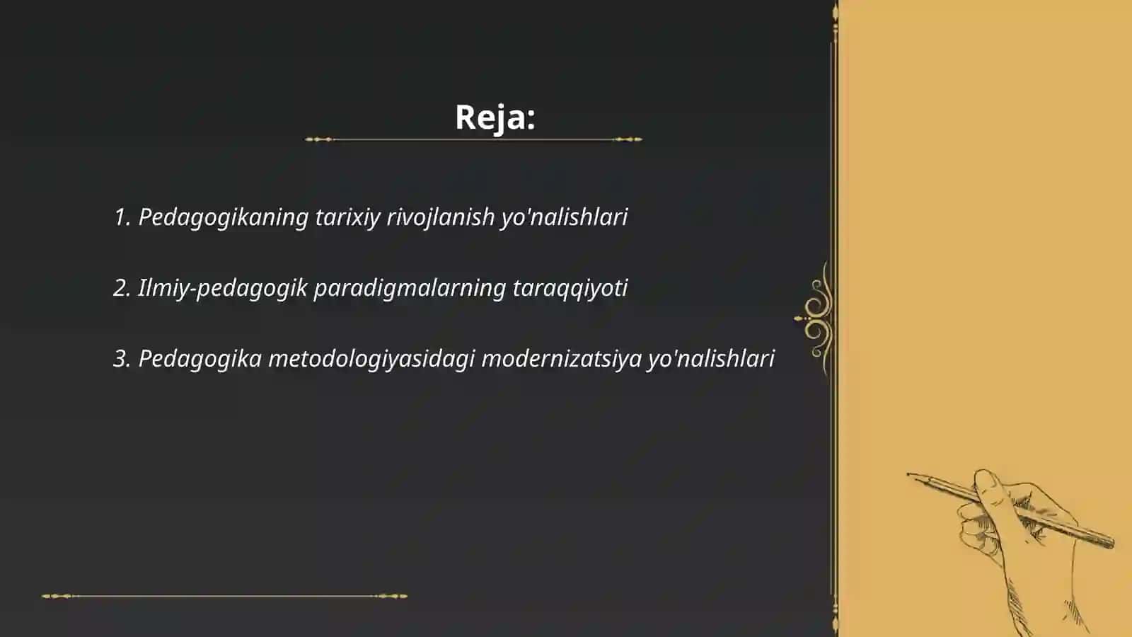 Pedagogikaning taraqqiyot yo'nalishlari 2