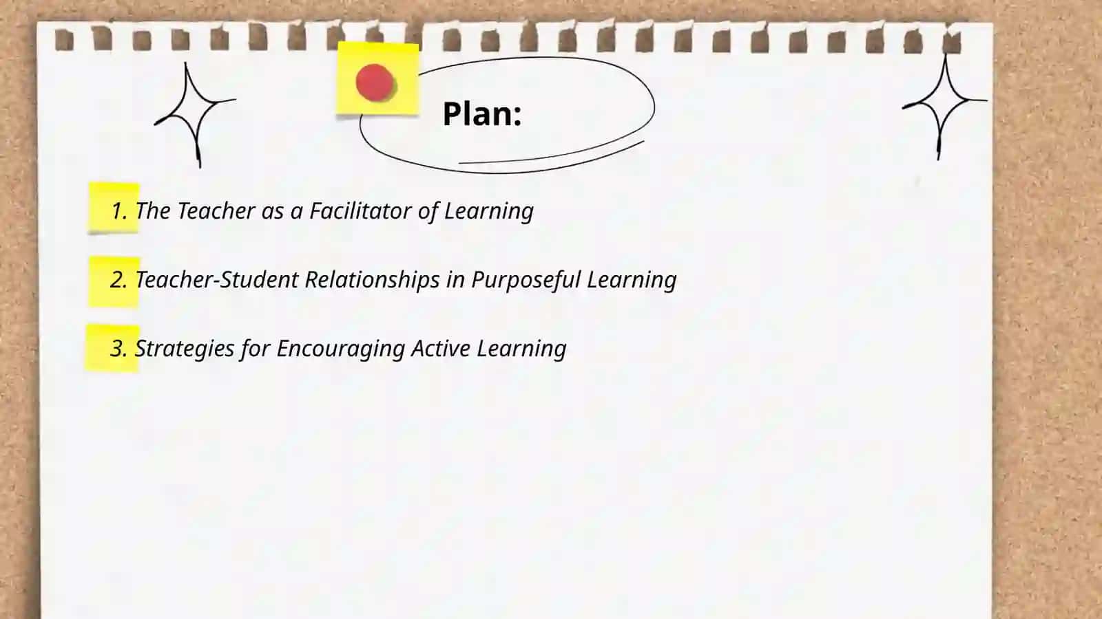 The Role of the Teacher in Purposeful Learning 2