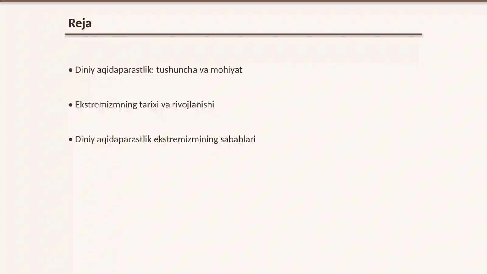 Diniy aqidaparastlik ekstremizm paydo boʻlishi 2