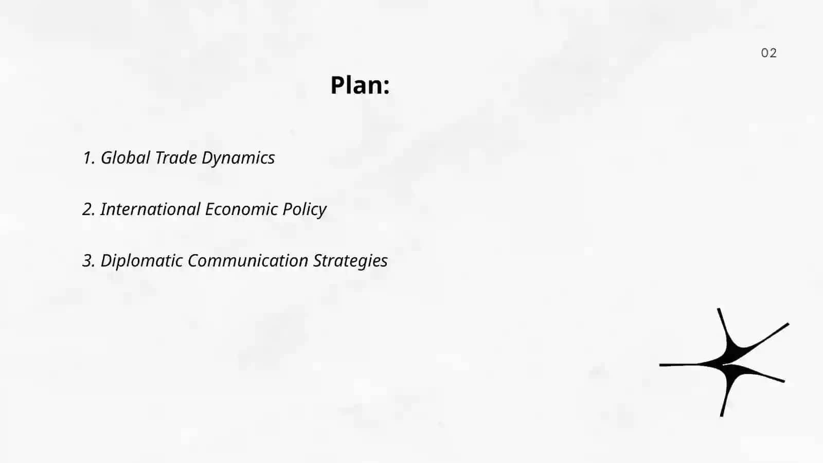 Plan: Global Trade Dynamics 2
