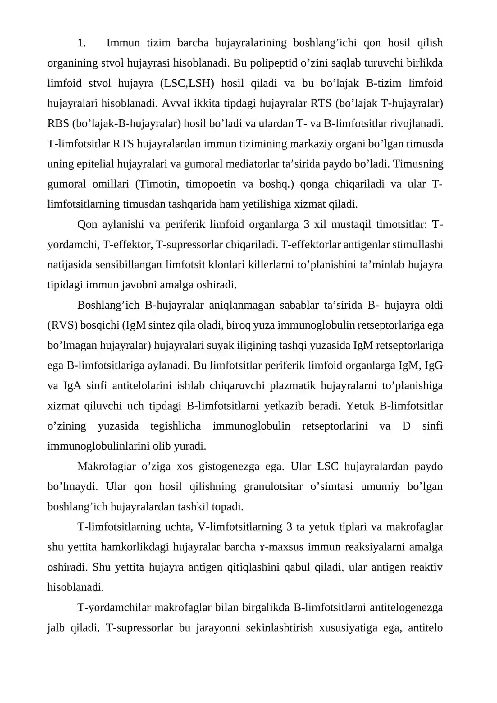 T- va B- Limfotsitlar haqida tushuncha 2
