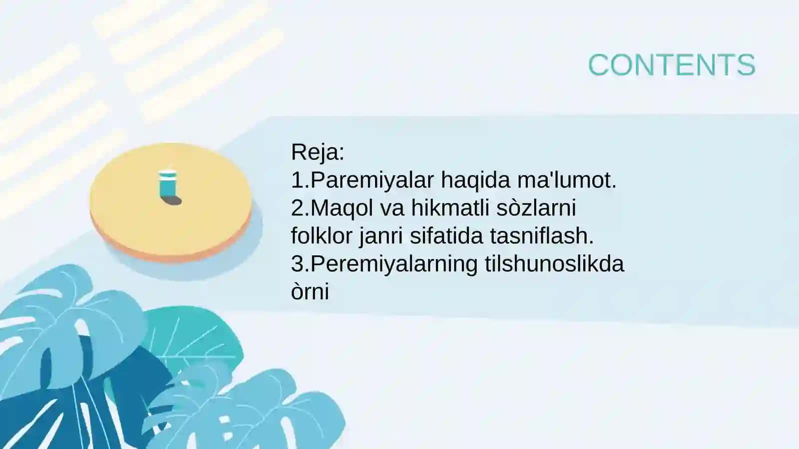 Paremiyalar va ularning tilshunoslikda órganilishi 2