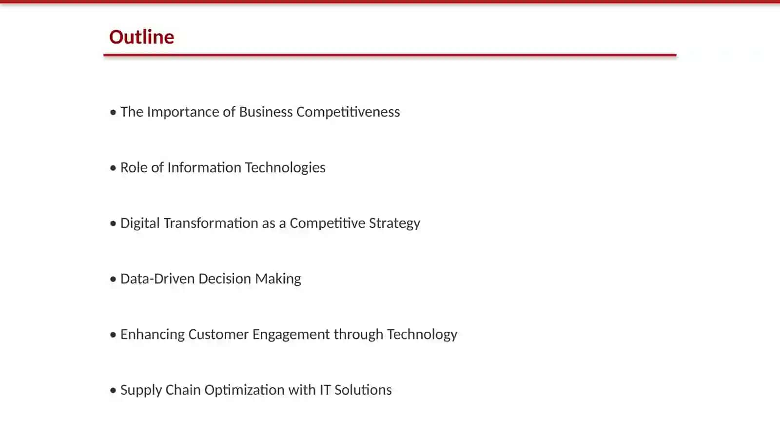 Harnessing Information Technologies for Business Competitiveness 2