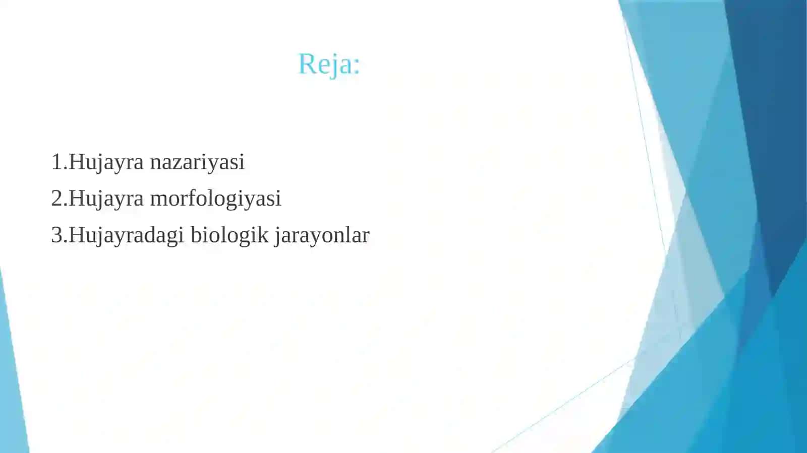 Hujayralarning umumiy morfologiyasini o’rganish 2