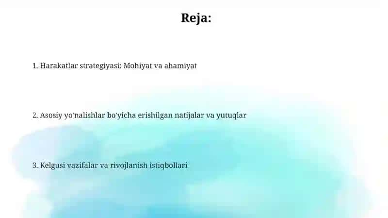 Harakatlar strategiyasi 2