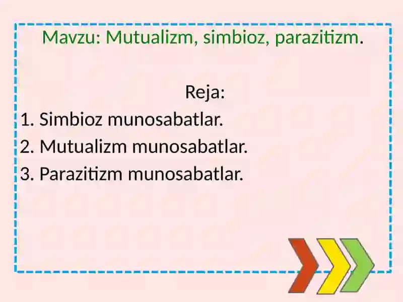 Mutualizm, simbioz, parazitizm 2