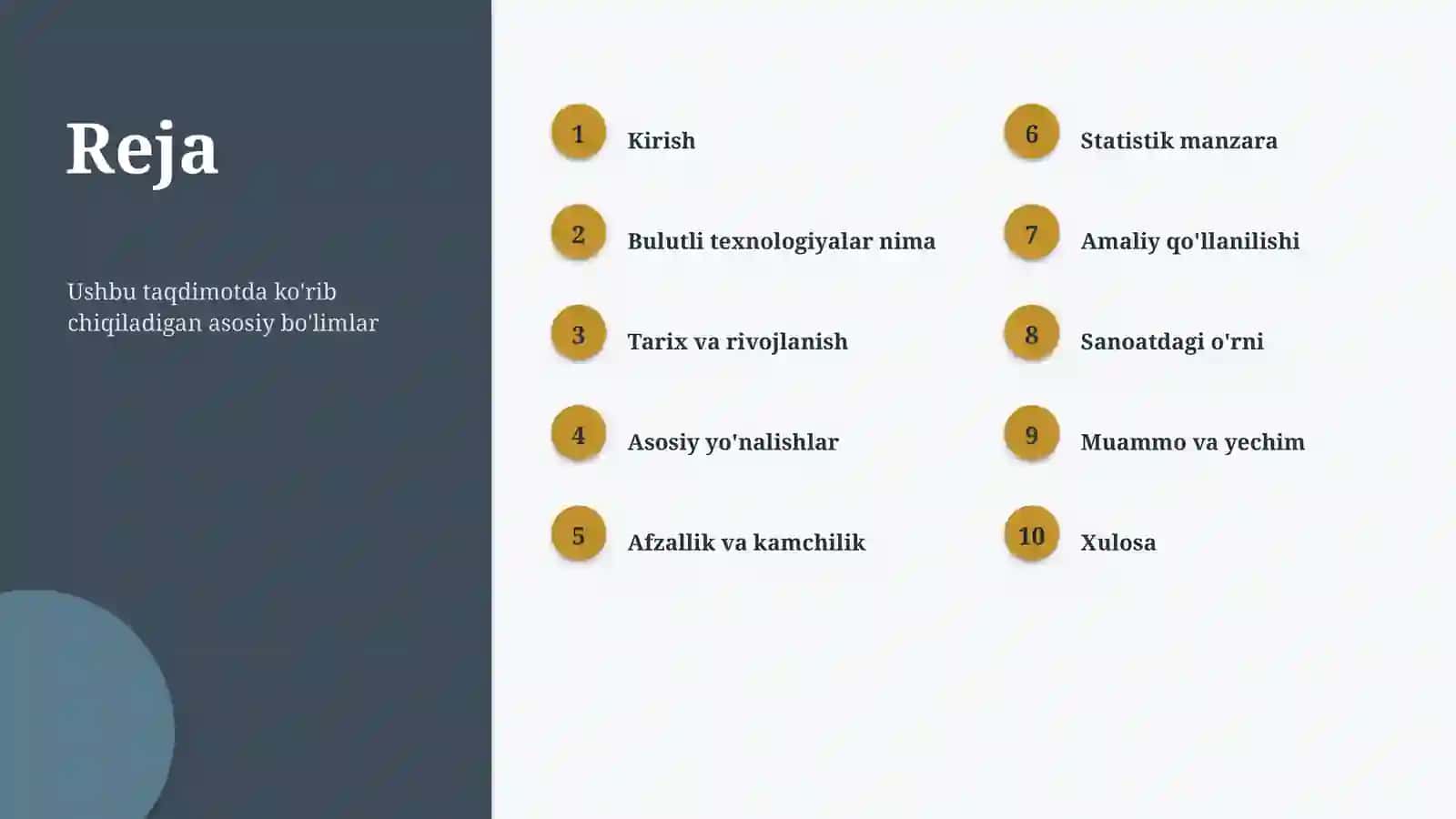 Bulutli texnologiyalar Tamoyillari va qoidalari 2