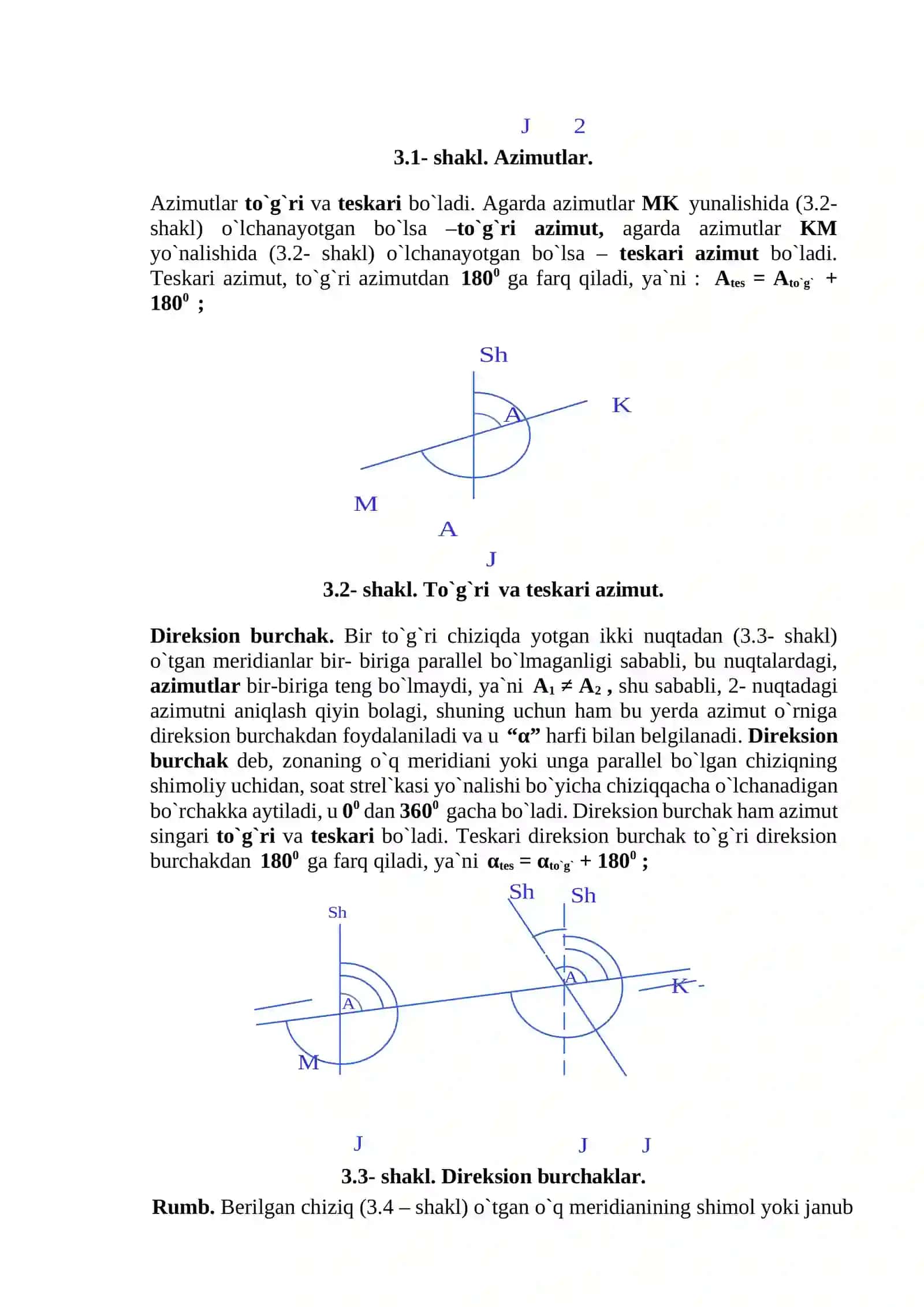 Topografik kartada bajariladigan mashqlar 2
