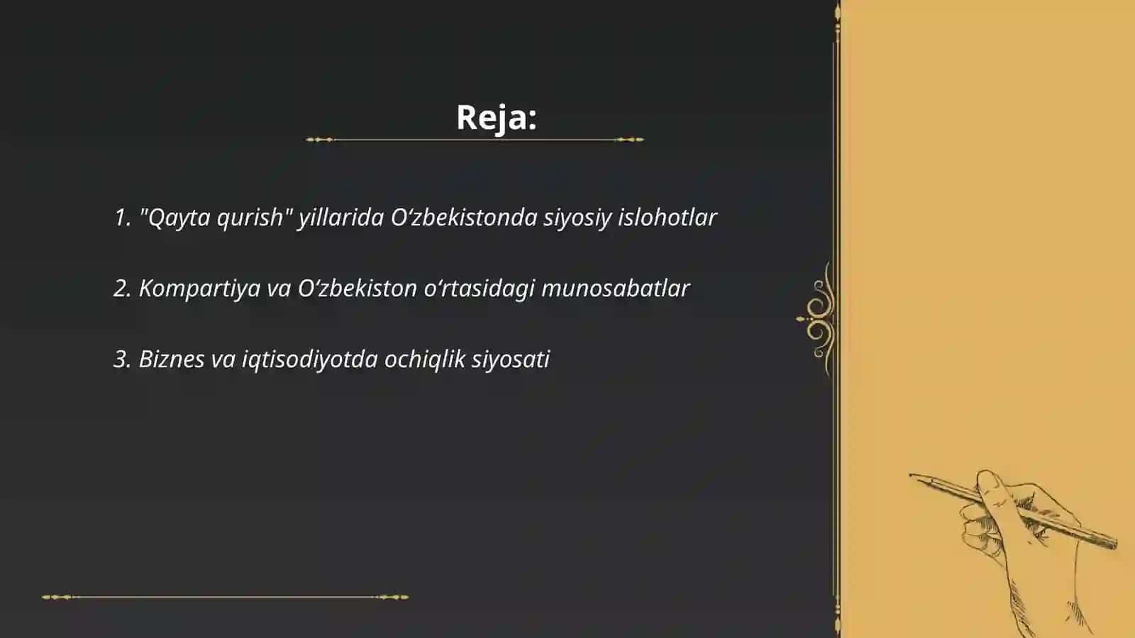 "Qayta qurish" yillarida Oʻzbekistonda siyosiy islohotlar 2