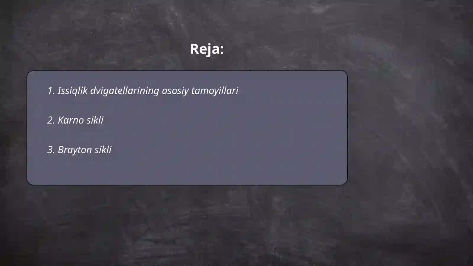 Issiqlik dvigatellarining sikllari 2