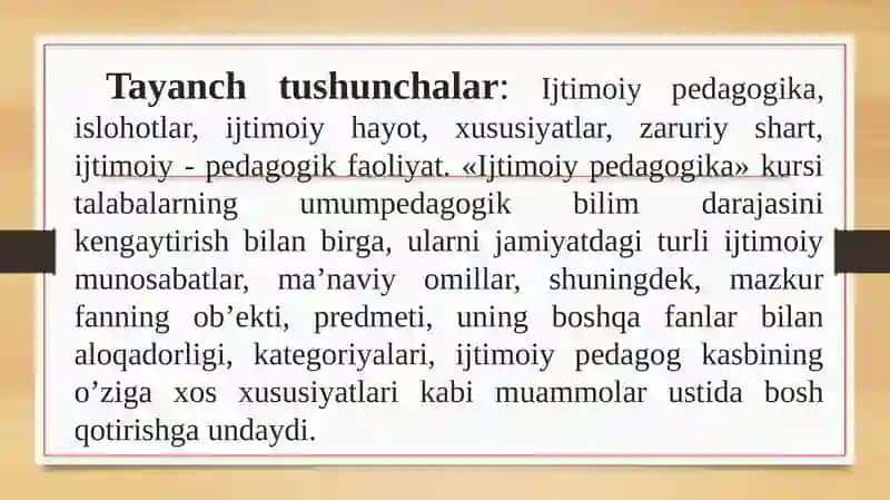 IJTIMOIY PEDAGOGIKA FAN SIFATIDA 2