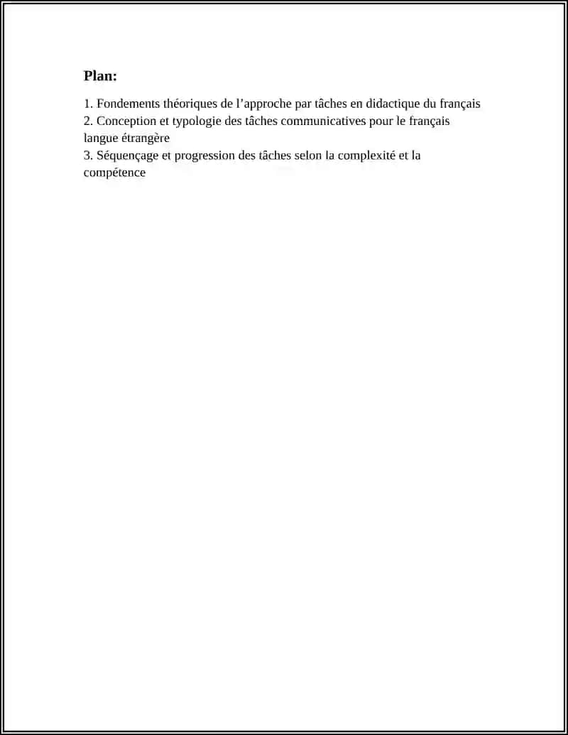 Approche basée sur les tâches dans l'enseignement du français 2