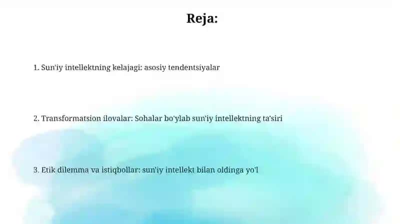 Suniy intellekt kelajagi 2
