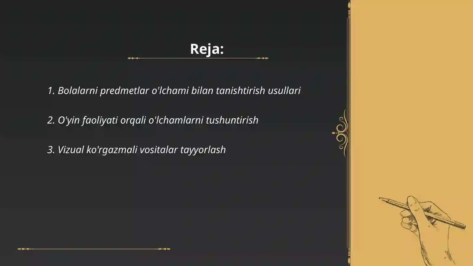 Elemetar matematik tasavvurlarni shakllantirish 2