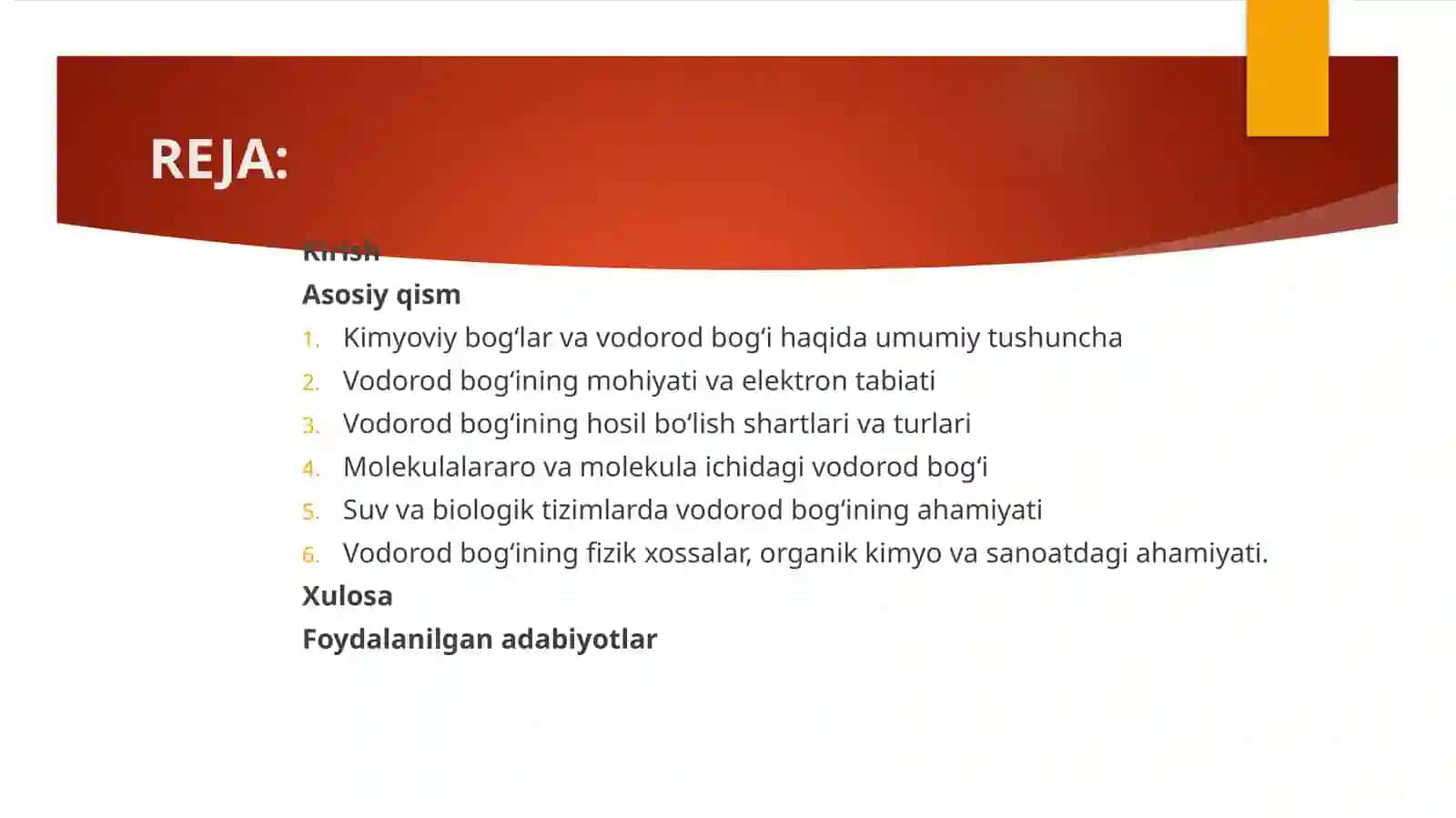 Vodorod bog‘i, uning hosil bo‘lish shartlari va ahamiyati 2