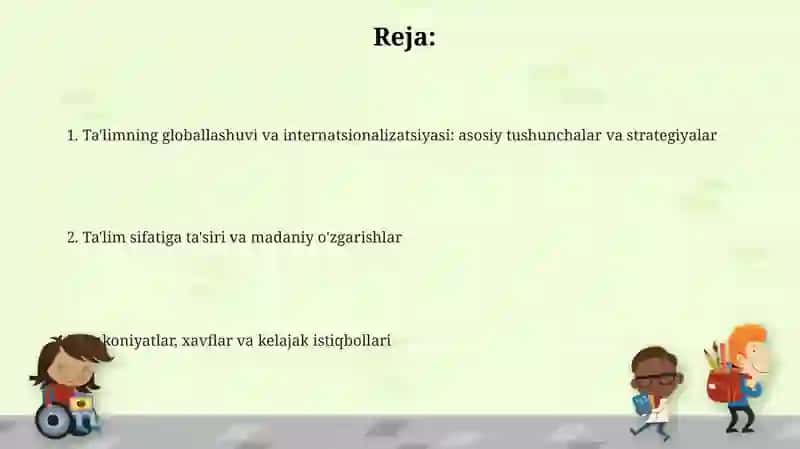 Ta'limning Globallashuvi va Internatsionalizatsiyasi 2