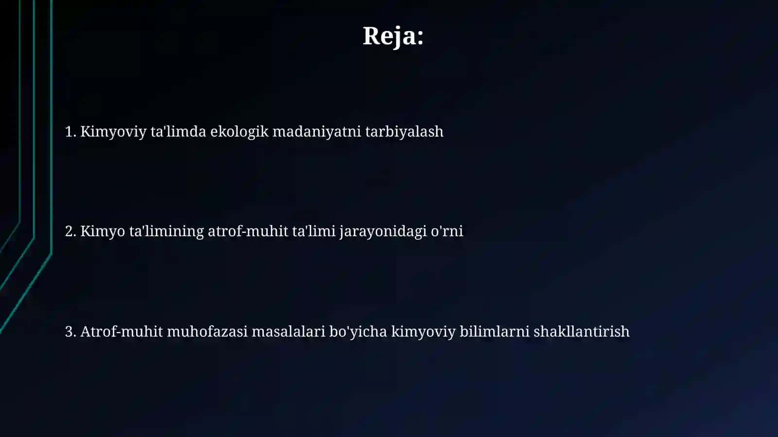 Kimyo oʻqitish jarayonida ekologik tarbiyalash 2