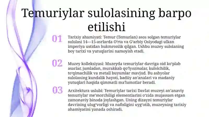 Temuriylar Tarixi Davlat Muzeyi 2