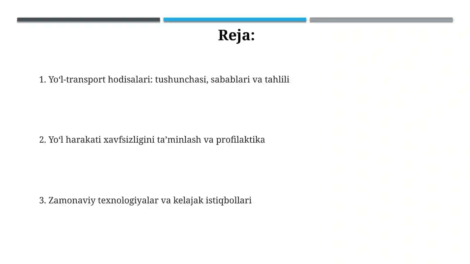 Yo‘l-transport hodisalari: tushuncha, sabablari va tahlili 2