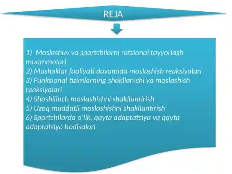 Moslashish (adaptatsiya) jarayoni haqida tushuncha 2