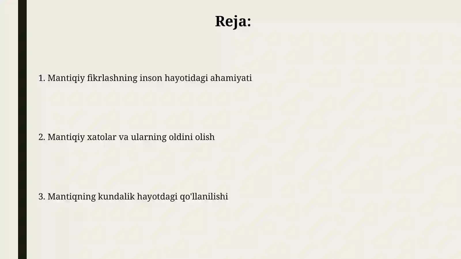 Inson hayotida mantiq ilmining ahamiyati 2
