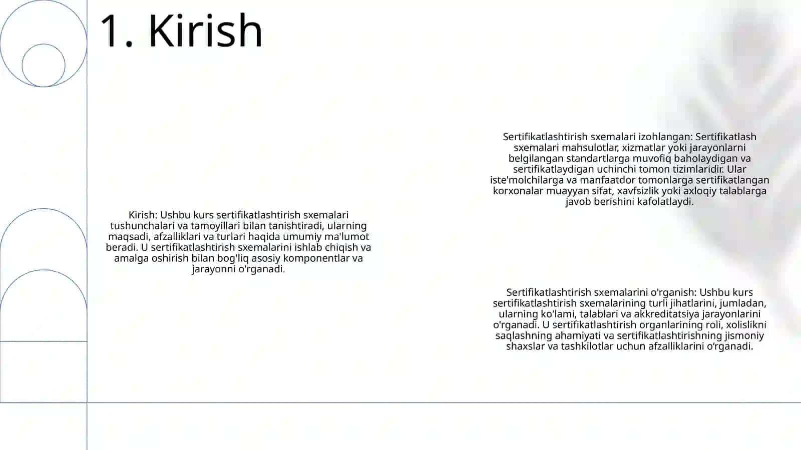 Sertifikatlashtirish Sxemalarini O'Rganish 2