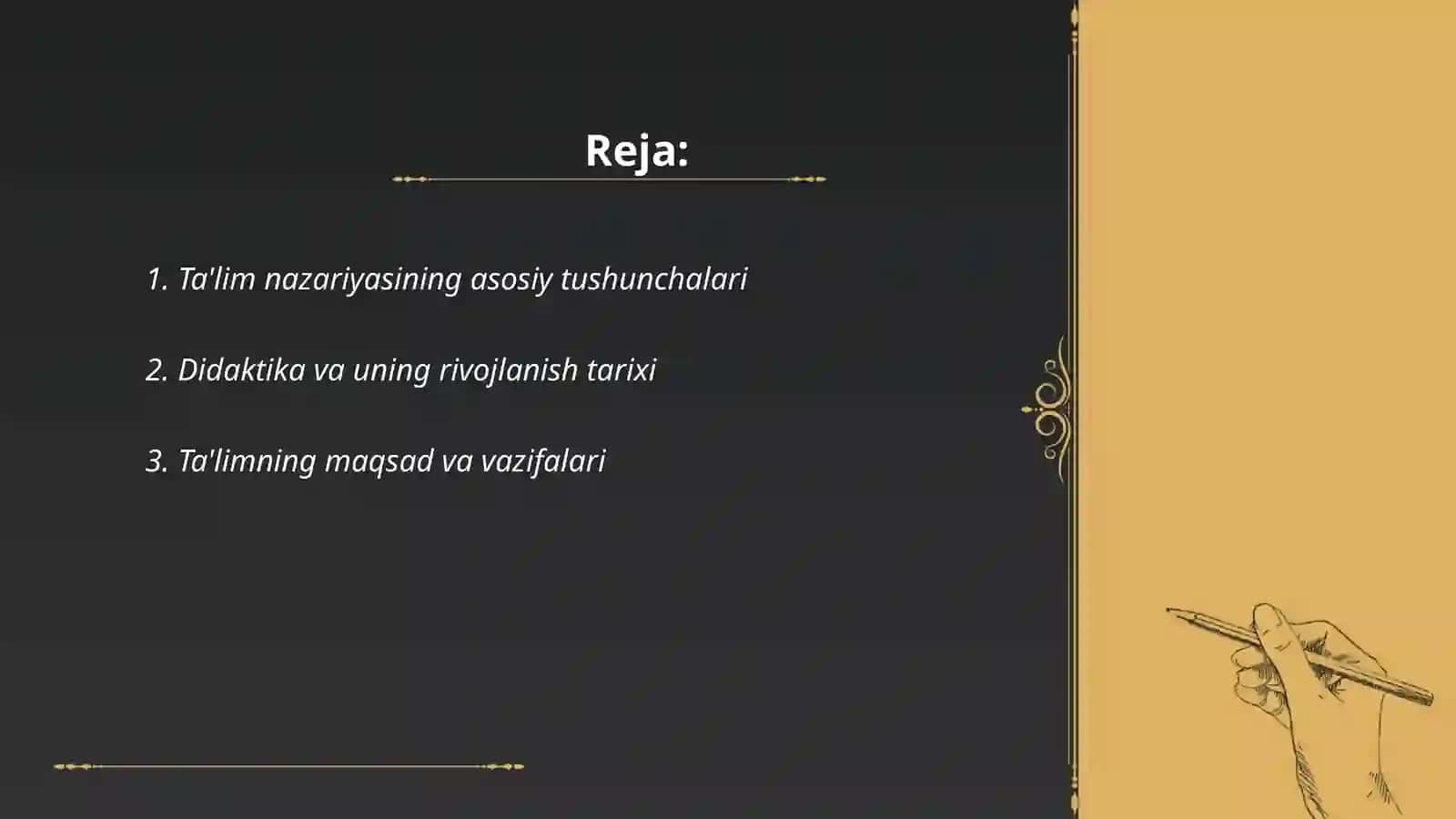 Ta'lim Nazariyasi va Didaktika 2