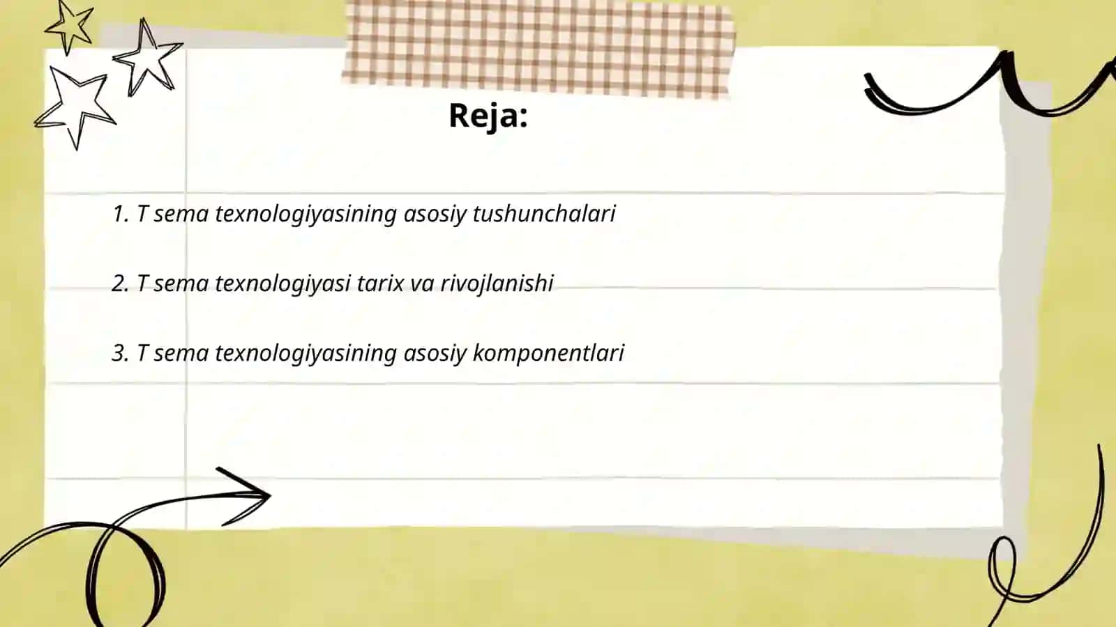 T sema texnalogiyasi 2