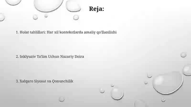 Inklyuziv taʼlimni xorijiy davlatlarda nazariy va amaliy jihatdan qoʻllab-quvvatlanishi 2
