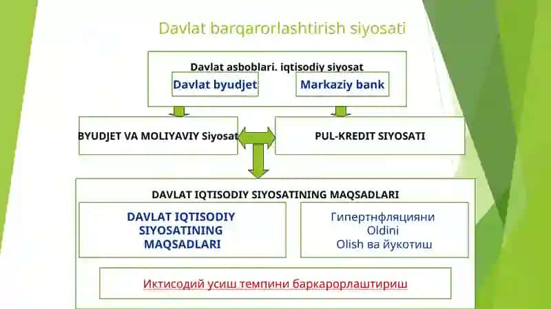 Davlatning fiskal (soliq) siyosati. 2