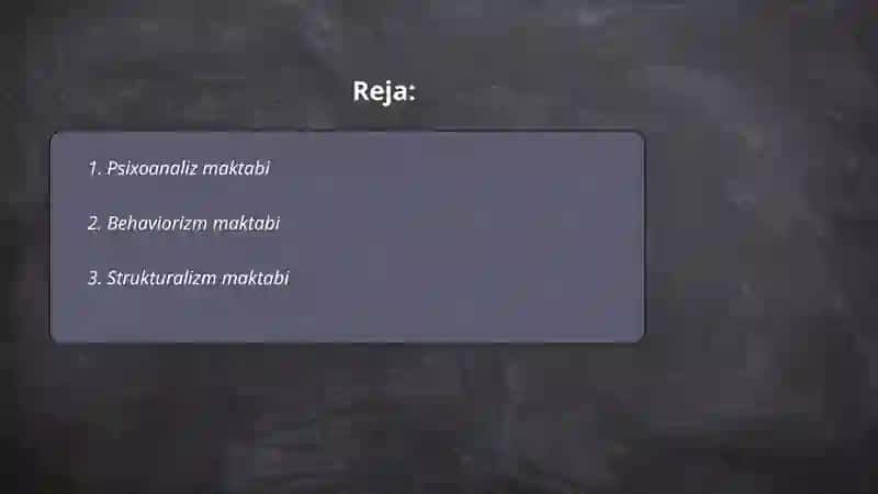 Psixoanaliz maktabi 2