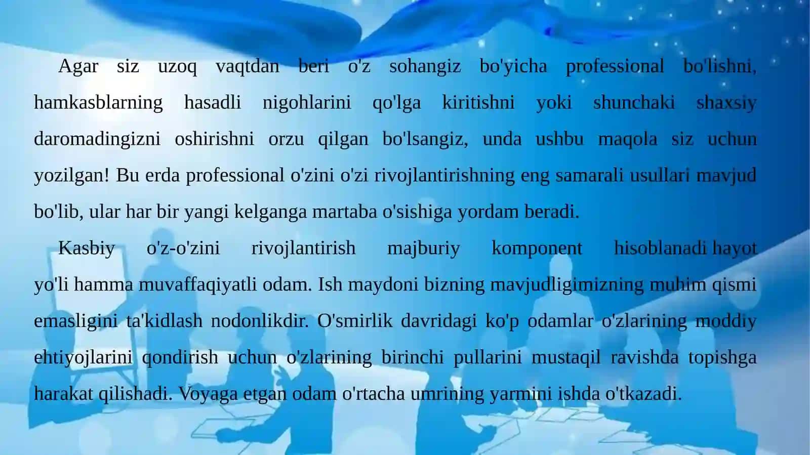 Pedagogik faoliyat jarayonidao’qituvchishaxsini o’zini-o’zi shakllantirish 2