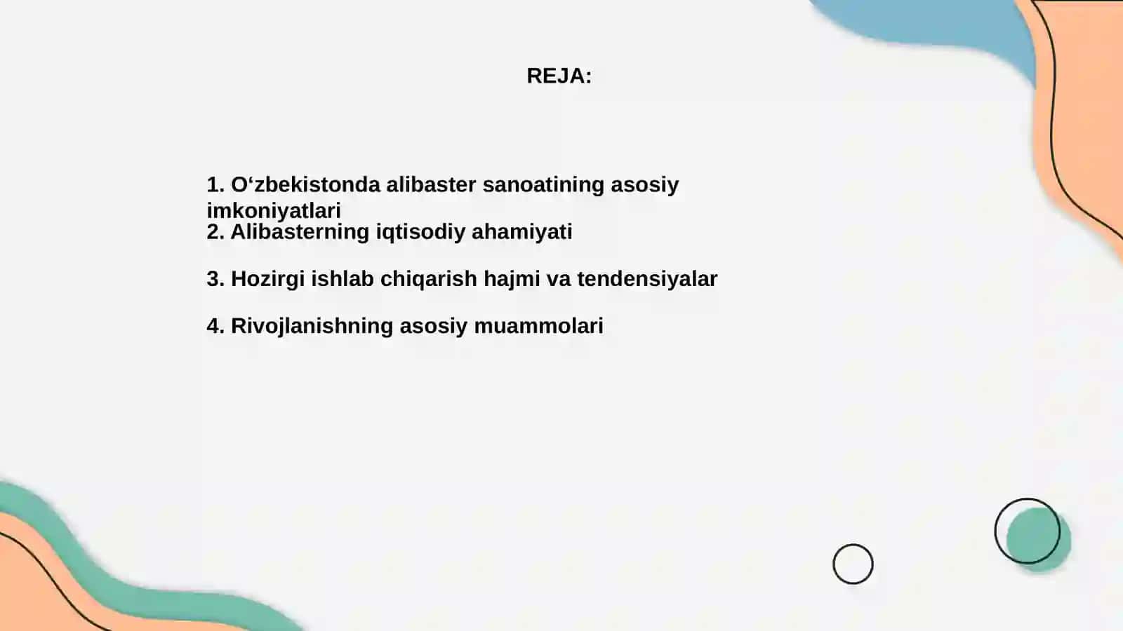 Oʻzbekistonda alibaster sanoatining istiqbollari 2
