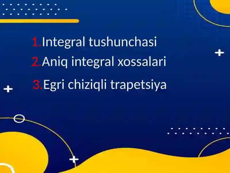 Aniq integral 2