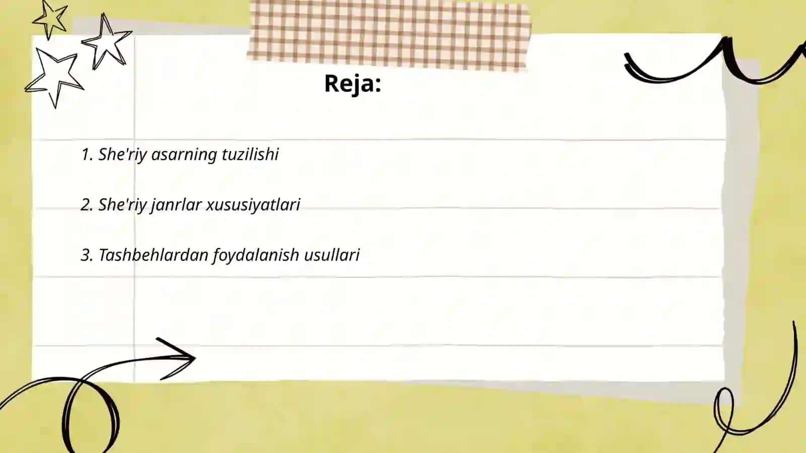 She'riy asarning o'ziga xosligi 2
