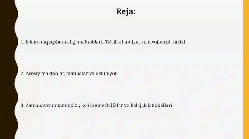 Islomda fiqhiy maktablari 2