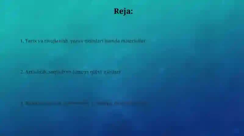 Yevropa, arab va sharq hujjatchiligi 2