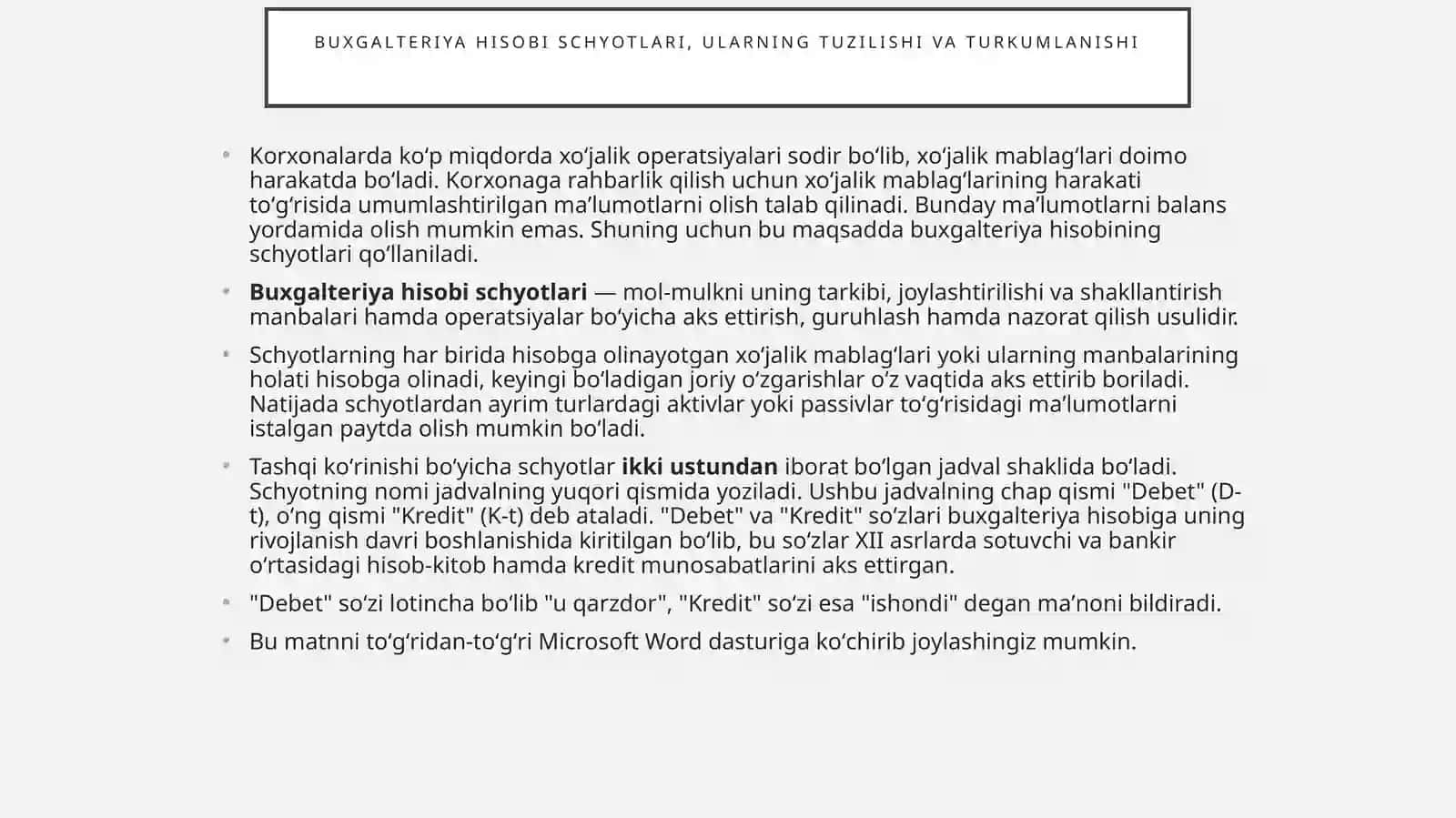 Xo’jalik aperatsiyalarida ikki yoqlama yozuv 2