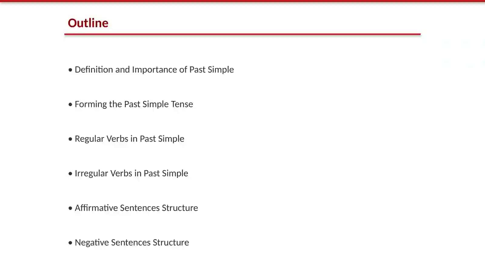 Past simple 2